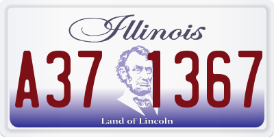 IL license plate A371367