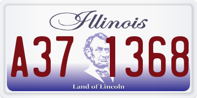 IL license plate A371368