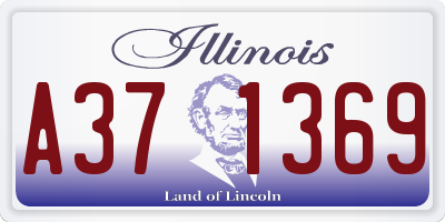 IL license plate A371369