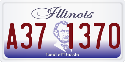IL license plate A371370