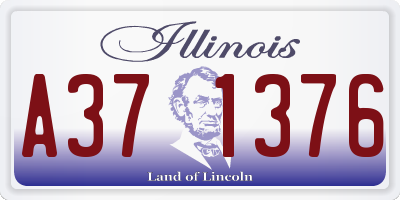IL license plate A371376