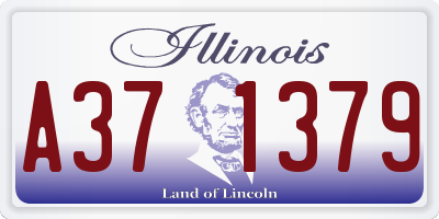 IL license plate A371379
