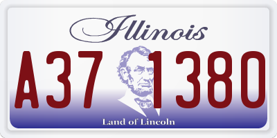IL license plate A371380