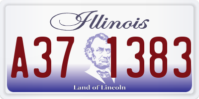IL license plate A371383