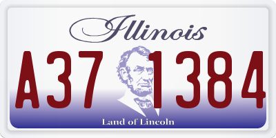 IL license plate A371384