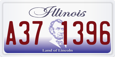 IL license plate A371396