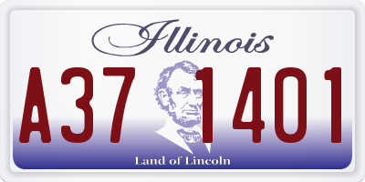 IL license plate A371401