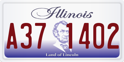 IL license plate A371402