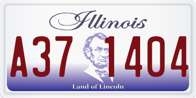 IL license plate A371404