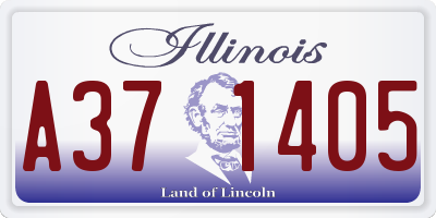 IL license plate A371405