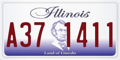 IL license plate A371411