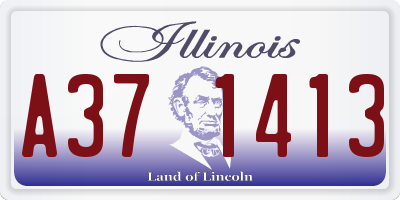 IL license plate A371413