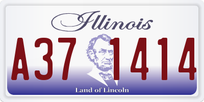 IL license plate A371414