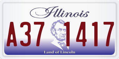 IL license plate A371417