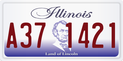 IL license plate A371421
