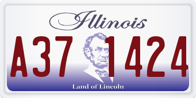 IL license plate A371424
