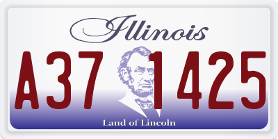 IL license plate A371425