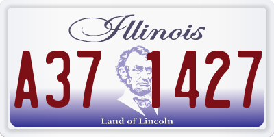 IL license plate A371427