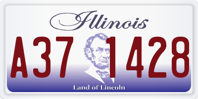 IL license plate A371428