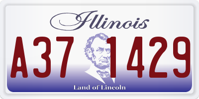 IL license plate A371429