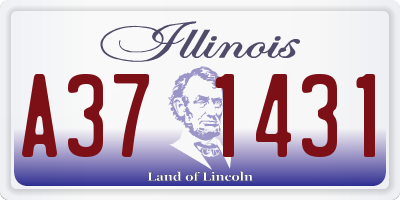 IL license plate A371431