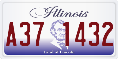 IL license plate A371432