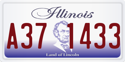 IL license plate A371433