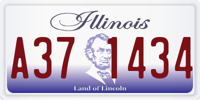 IL license plate A371434