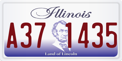 IL license plate A371435