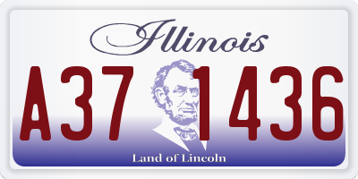 IL license plate A371436