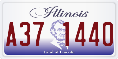 IL license plate A371440