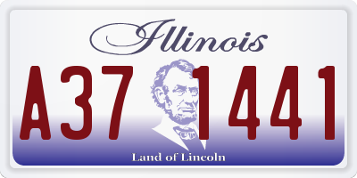 IL license plate A371441