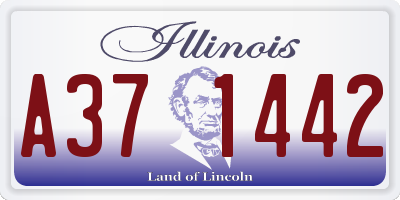 IL license plate A371442