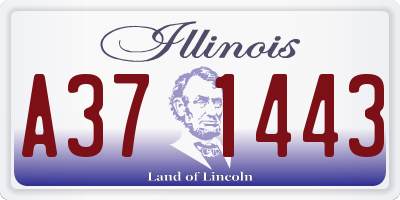 IL license plate A371443
