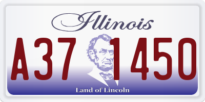 IL license plate A371450