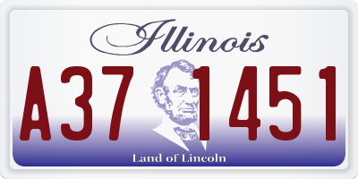 IL license plate A371451