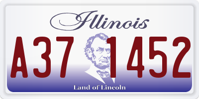 IL license plate A371452