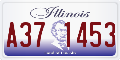 IL license plate A371453