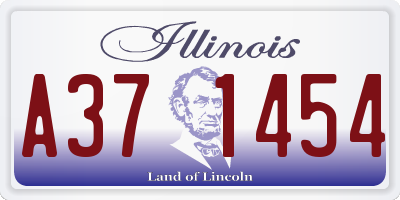 IL license plate A371454