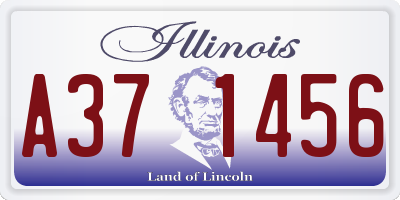 IL license plate A371456