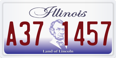 IL license plate A371457