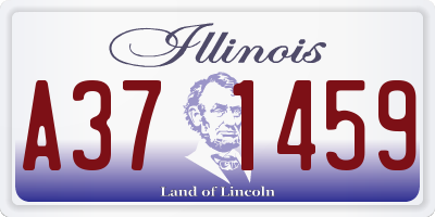 IL license plate A371459