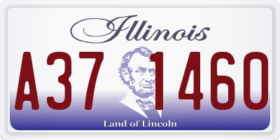 IL license plate A371460