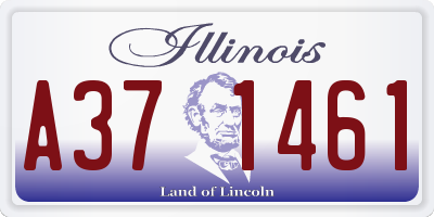 IL license plate A371461