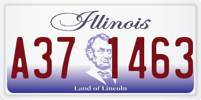 IL license plate A371463