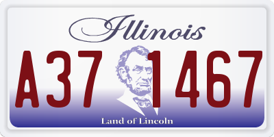 IL license plate A371467