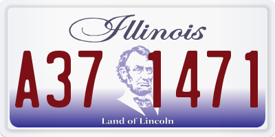 IL license plate A371471