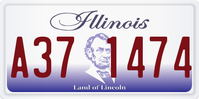 IL license plate A371474