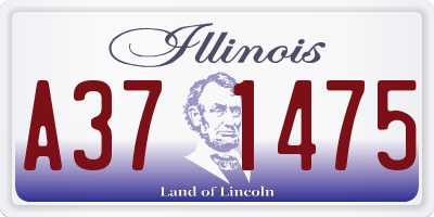 IL license plate A371475