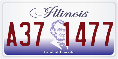 IL license plate A371477